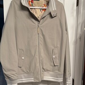 Men's Light Gray Bomber Jacket